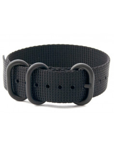 Le Bracelet Nato Noir boucle noir
