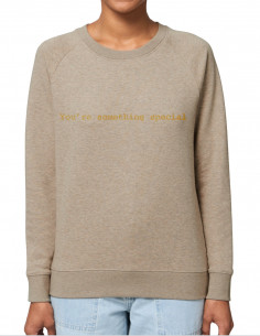Heather beige sweatshirt - You're something special 2