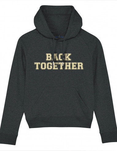 Dark gray hooded sweatshirt - Back together