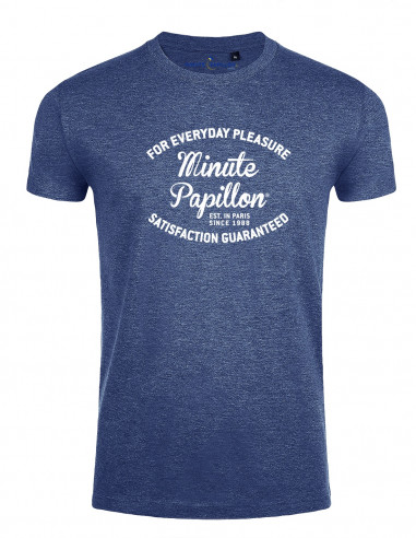 Heather blue t-shirt - For everyday pleasure Minute Papillon guaranteed