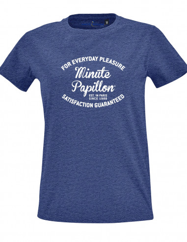 Heather blue t-shirt - For everyday pleasure Minute Papillon guaranteed