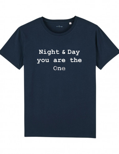 Navy blue T-shirt - Night & Day you are the one