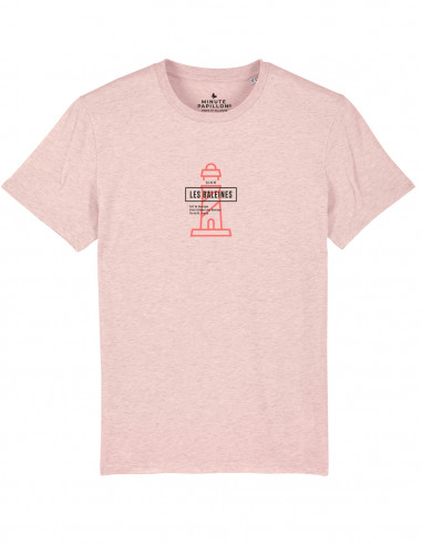 T-shirt rose chiné  Ile de Ré - Phare...