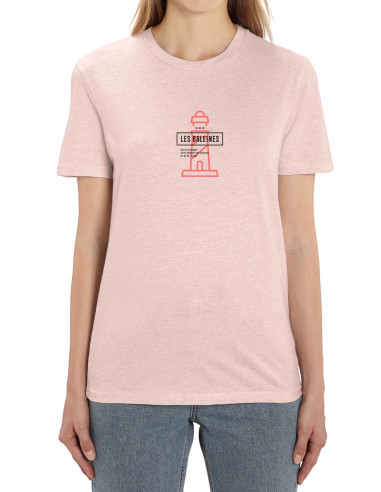 Heather pink T-shirt Ile de Ré -...