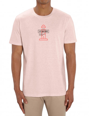 Heather pink T-shirt Ile de Ré - Phare des...
