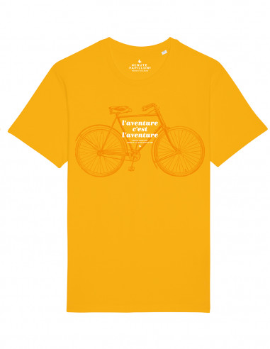 Adventure is adventure yellow t-shirt - Bike