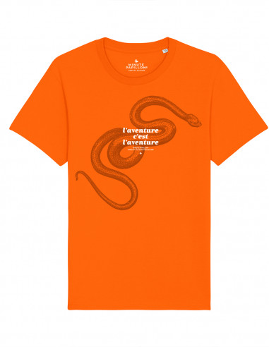 Adventure is adventure orange t-shirt - Snake