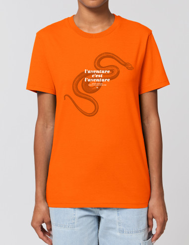 Adventure is adventure orange t-shirt - Snake