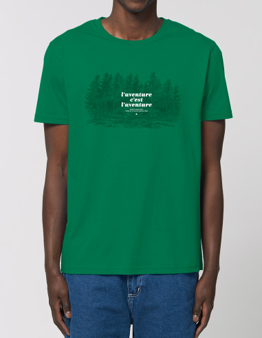 Adventure is adventure green t-shirt...