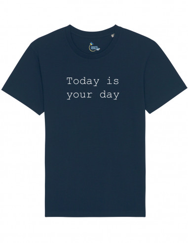 Navy blue T-shirt - Today is your day