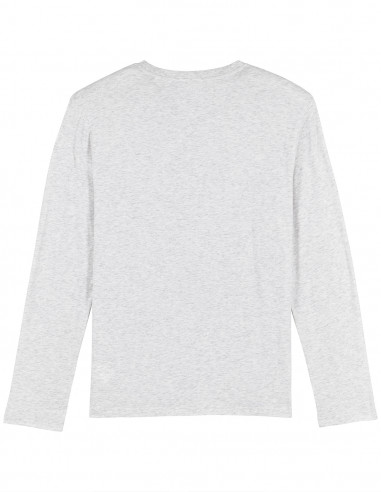 Heather white T-shirt - On the road again