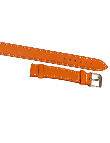 Double wrap leather strap