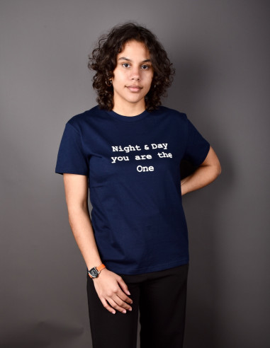 Navy blue T-shirt - Night & Day you are the one