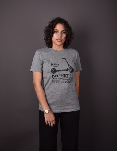 T-shirt gris chiné - Patinette