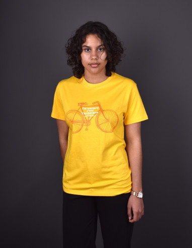 Adventure is adventure yellow t-shirt - Bike