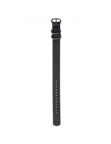 The Black Nato Strap black buckle