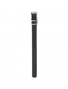 The Black Nato Strap silver buckle 2